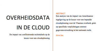 Studie AGIV Overheidsdata in de cloud | time.lex